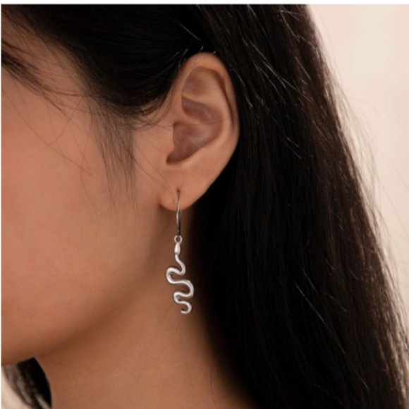 Dolls Kill Jewelry - NEW SNAKE SERPENTINE EARRINGS